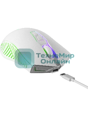 Мышь беспроводная Defender Pandora GM-502 белый, 3200 dpi, радиоканал, USB, кнопки - 7