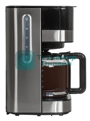 Кофеварка капельная Pioneer CM052D серебристый/черный, исп. кофе - молотый, 1.5 л, 900 Вт