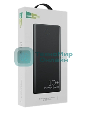 Портативный аккумулятор More choice (4610196408625) PB11-10 - 10000mAh черный