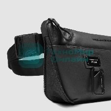 Рюкзак слинг Piquadro Harper CA6881AP/N черный кожа