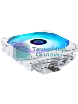 Кулер для процессора Thermalright AXP-120 X67 White Argb (4-pin PWM, 52mm, Ni/Cu, 6x6mm, ARGB, 1x120mm, 59CFM, 26.1dBA, 1800RPM, S: 1851/1700/1200/115X, 2011, 2066, AM5/AM4, white)