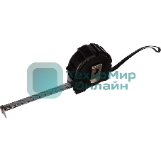 Рулетка Matrix 5мх19мм обрезиненный корпус, черный