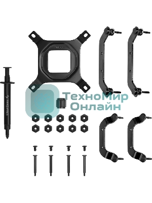 Кулер для процессора DEEPCOOL AN400 черный, 92 мм, алюминий/медь, 2950 об/мин, 23.2 дБ, 4 pin, 150 Вт, 52.5 мм