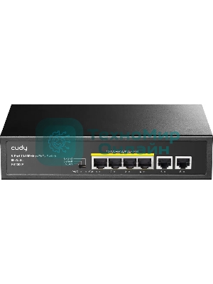 Коммутатор Cudy FS1006P (L2) 6x100Мбит/с 4PoE+ 60W неуправляемый