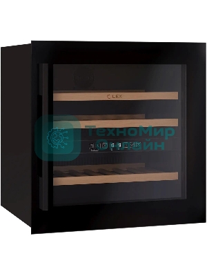 Винный шкаф LEX LWD6036BL dual zone 1-нокамерн. черный стекло (CHAT500007)