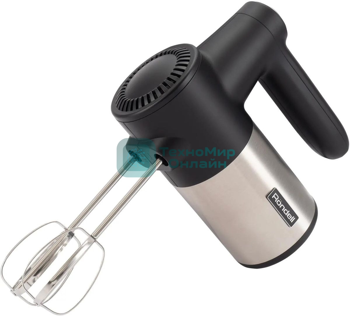 Миксер ручной Rondell RDE-1354 800 Вт, черный/серебристый