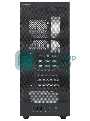 Компьютерный корпус Defender RaptorX черный,ATX,4fans,switchM/BSync