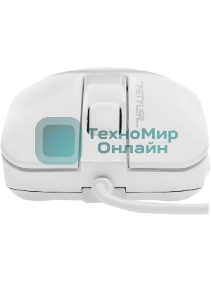 Мышь проводная A4Tech Fstyler FM12S белый, 1200 dpi, USB, кнопки - 3