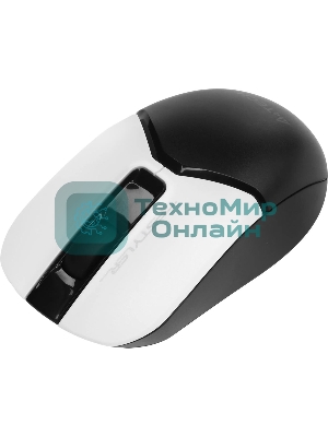 Мышь беспроводная A4Tech Fstyler FB12 белый/черный, 1200 dpi, радиоканал, Bluetooth, USB, кнопки - 3