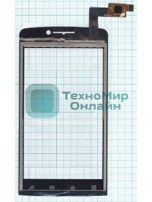 Сенсорное стекло (тачскрин) для Philips T539, черное