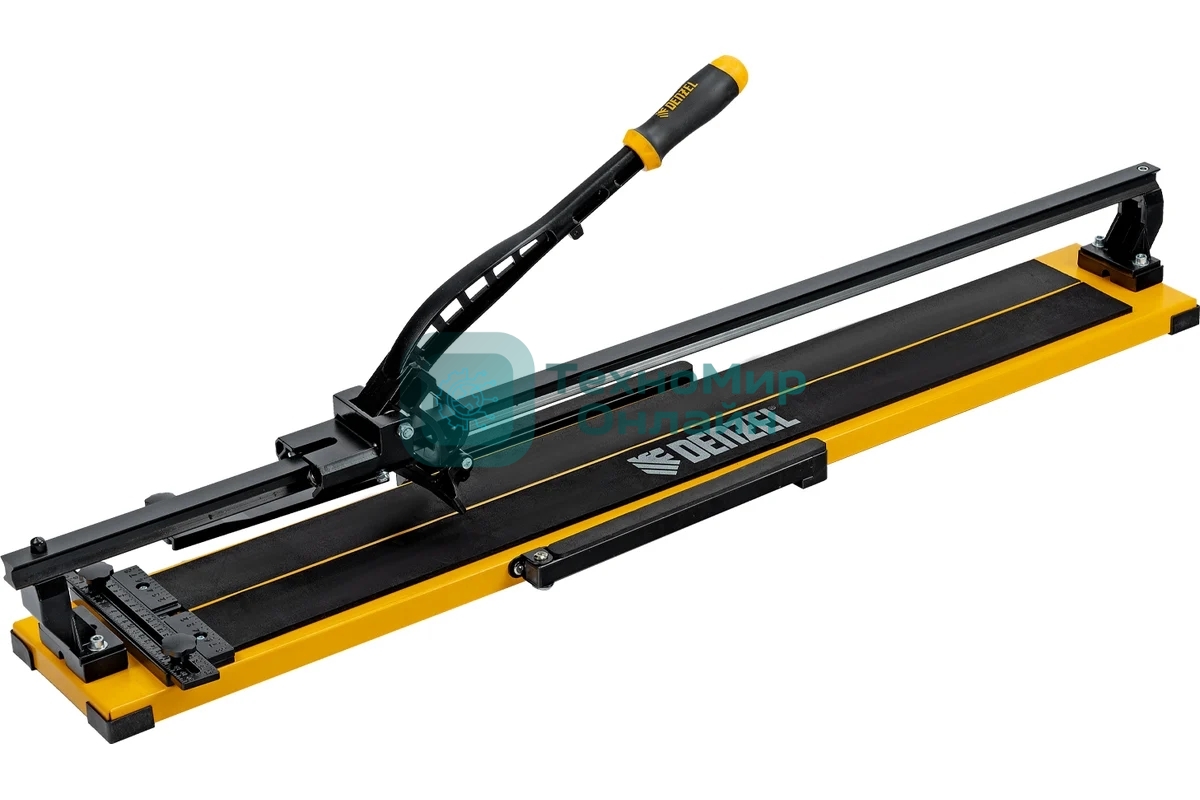 Плиткорез рельсовый Denzel 1000х16мм, каретка на подш., стальная станина, усил. рукоятка-пенал