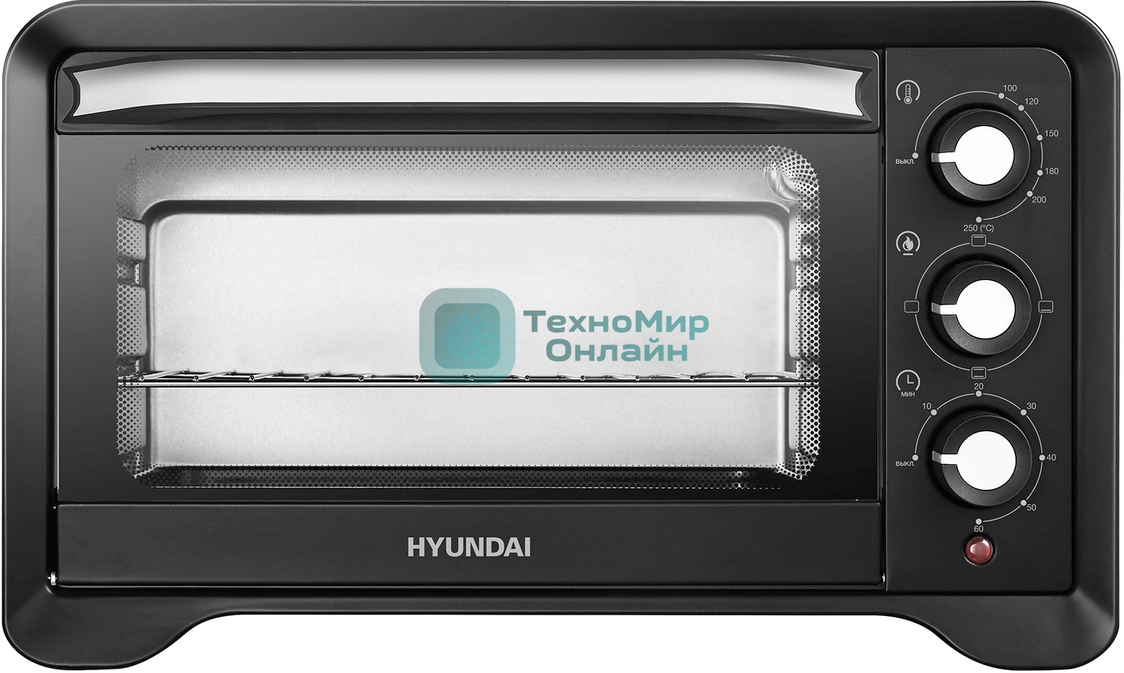 Мини-печь Hyundai MIO-HY103 20л. 1380Вт черный
