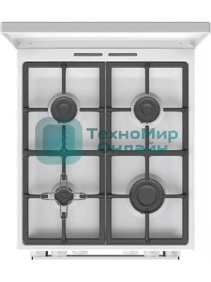 Плита комбинированная Gorenje GK5C42WF-B белый, конфорок 4 газовых, духовка 70 л, 50 см x 85 см x 59.4 см