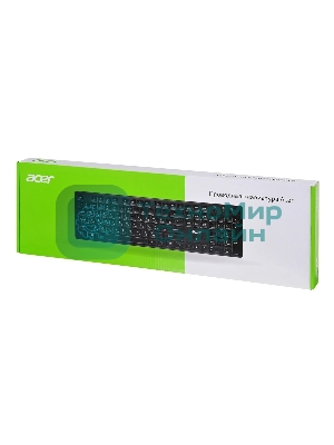 Клавиатура проводная Acer OKW020, USB, черный