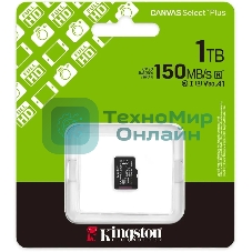 Флеш карта microSDXC 1Tb Kingston SDCS3/1TbSP Canvas Select Plus w/o adapter