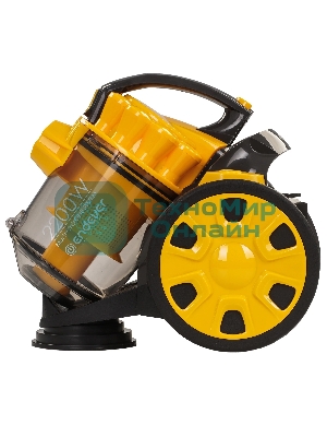 Пылесос Endever SkyClean VC-640 желтый/серый, 380/2200 Вт, уборка сухая, пылесборник контейнер 2.5 л