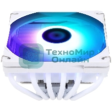 Кулер для процессора Thermalright AXP-120 X67 White Argb (4-pin PWM, 52mm, Ni/Cu, 6x6mm, ARGB, 1x120mm, 59CFM, 26.1dBA, 1800RPM, S: 1851/1700/1200/115X, 2011, 2066, AM5/AM4, white)