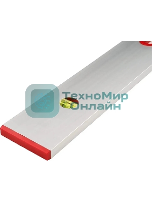 Уровень RGK U1150 пузырьковый 2глаз. магнит. серебристый/красный (752060)