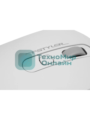 Мышь беспроводная A4Tech Fstyler FG20S белый/серый, 2000 dpi, радиоканал, USB, кнопки - 3