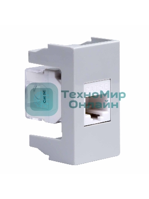 Розетка компьютерная DKC Viva 45138 RJ-45 кат.5E, 1 мод., серая