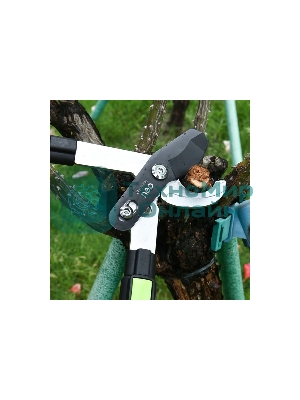 Сучкорез садовый телескопический усиленный облегченный Deli DL580423 630-870мм, макс. диаметр резки 25мм, сталь SK5, тефлоновое покрытие, прорезиненные рукоятки