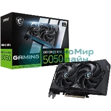 Видеокарта MSI GeForce RTX 5050 8G GAMING, NVIDIA RTX 5050, 8 ГБ GDDR6, 128 бит, PCI-e 5.0, 1xHDMI, 3xDP, 2587 МГц