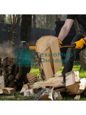 Колун-кувалда Denzel 4000 г, кованая, фибергласовая рукоятка c TPR покрытием, 880 мм