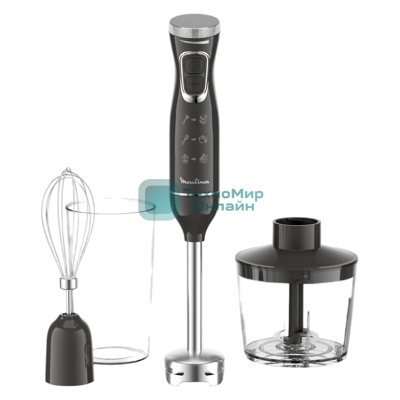Блендер Moulinex DD5R38F0 черный/серебристый