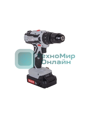 Дрель-шуруповерт аккумуляторная Ресанта ДА-18-2ЛК-У 75/14/6, Аккумуляторная, 18В, 2 АКБ, Ударная, Кейс