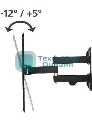 Кронштейн для телевизора Hama 00220824 черный 32