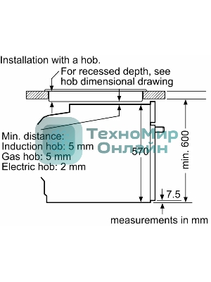 Духовой шкаф электрический Bosch HUA736EV0T белый