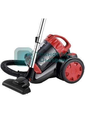 Пылесос Centek CT-2528 Red красный/черный, 350/2000 Вт, уборка сухая, пылесборник циклонный фильтр 1.5 л