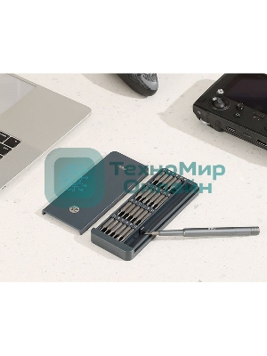 Набор прецизионных отверток Deli DL241025 (отвертка + 24 биты), сталь S2 + Cr-V