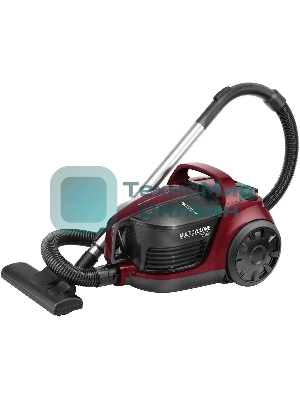 Пылесос Hyundai HYV-C2645 красный/черный, 380/2200 Вт, уборка сухая, пылесборник контейнер 3,5 л