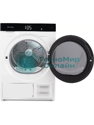 Сушильная машина Hyundai DFE9429 белый, 10 кг, сушка - конденсационная, программ - 15, 60 x 85 x 62 см