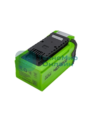 Аккумулятор с USB разъемом GreenWorks G40USB2 для техники 40V, 2 А.ч