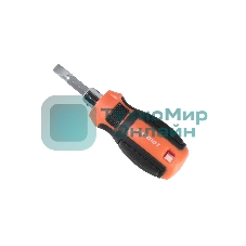 Отвертка Patriot с двусторонним стержнем, CR-V, PH2-SL6 x 38, двухкомпонентная рукоятка