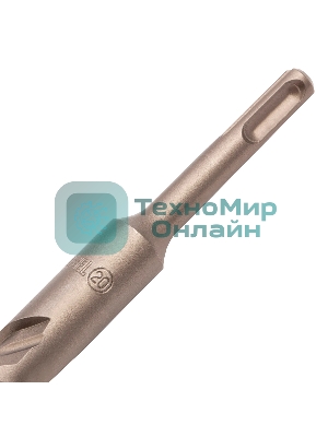 Бур по бетону Denzel двойная спираль, Cobalt W-tip, 20x460 мм, SDS PLUS