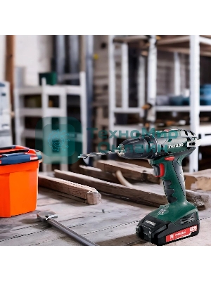 Дрель-шуруповерт Metabo BS 18 602207550, Аккумуляторный, 18В, 2 АКБ