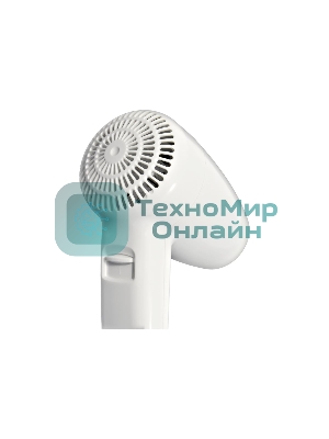 Фен Puff-1200B белый, 1200 Вт, с доп. розеткой