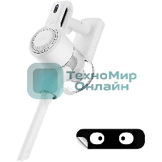 Пылесос вертикальный Kitfort КТ-5117 белый, питание от аккумулятора,  50 Вт, уборка сухая, пылесборник 0,5 л