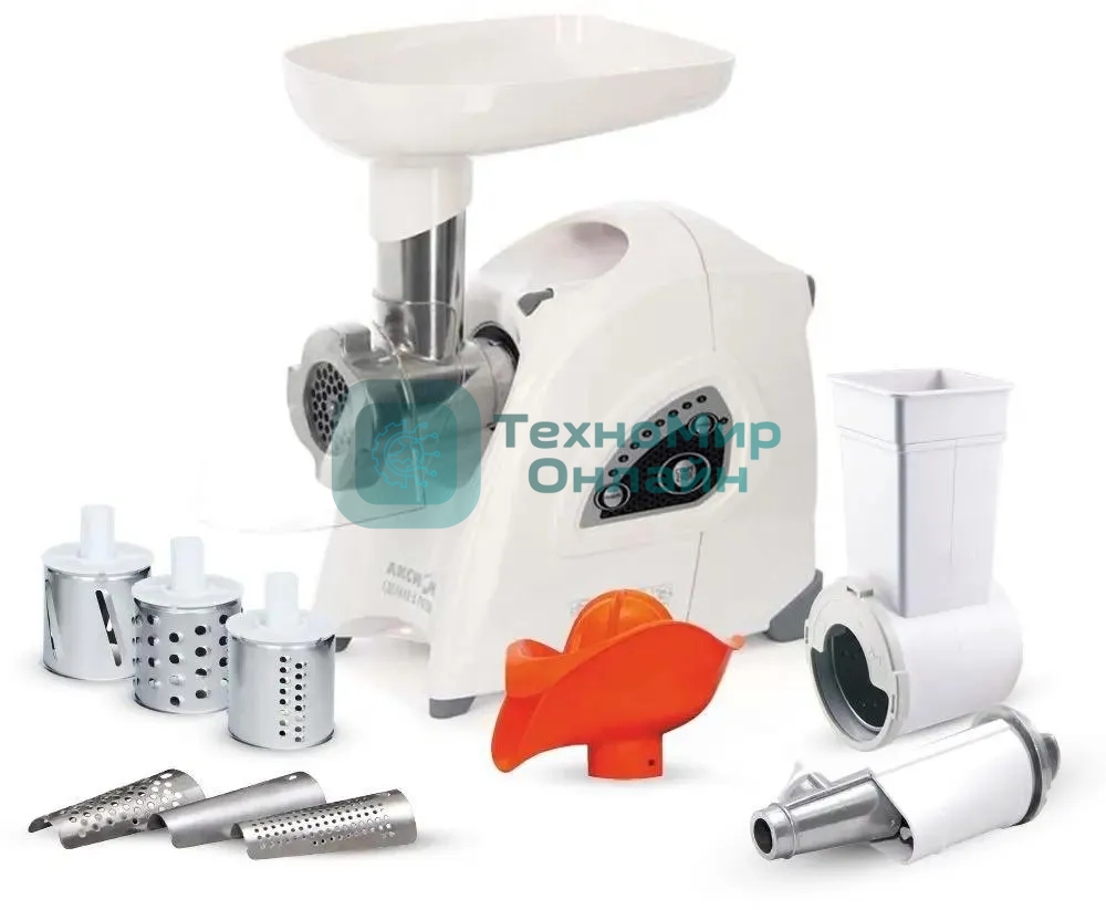 Мясорубка электрическая Аксион М42.02 белый мощность 1700 Вт