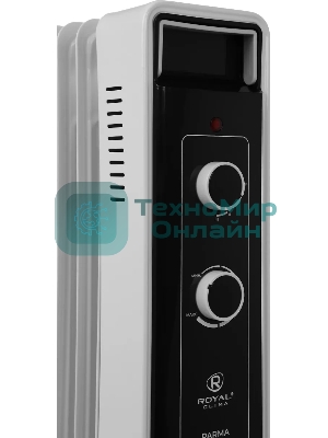 Радиатор масляный Royal Clima PARMA ROR-PR7-1500M 1500Вт белый/черный