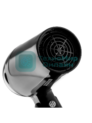 Фен BRAYER BR3024 черный/серебристый, 1600 Вт, компактный