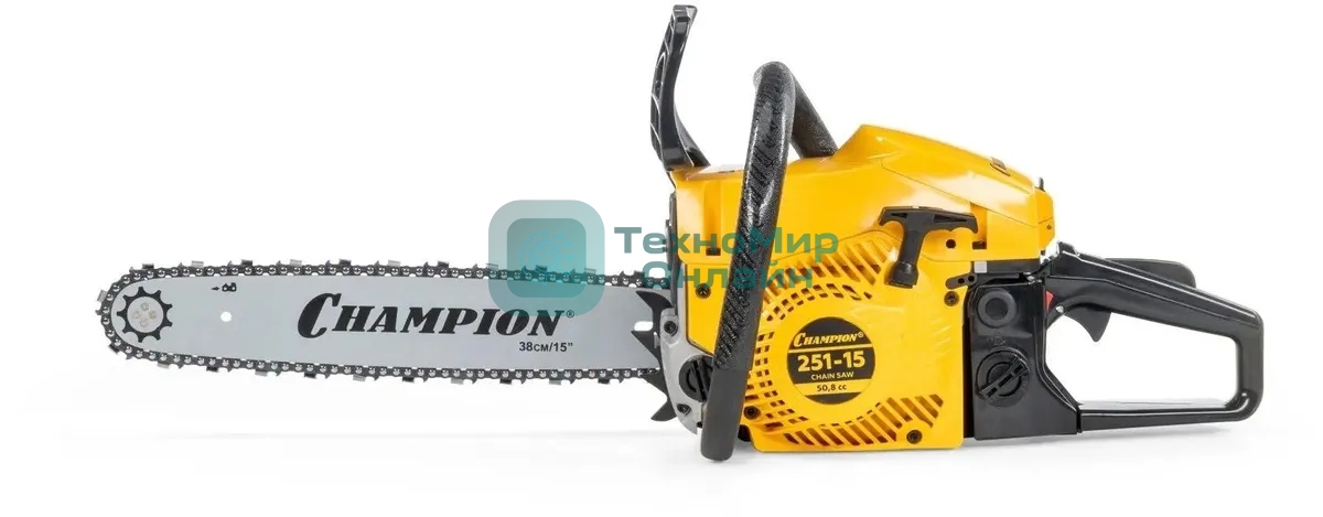 Бензопила Champion 251-15 2300Вт 3.13л.с. дл.шины:16