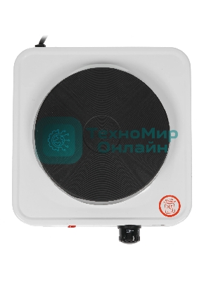 Плита настольная электрическая Atlanta ATH-1736 белый, одноконфорочная