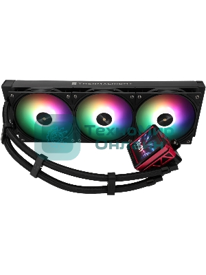 Водяное охлаждение для процессора Water Cooling System Thermalright Frozen Warframe 360 Ultra черный Argb (360мм, черный, ARGb/Fans: 3x120мм, 70.84CFM, 22.1dBA, 2000RPM/Pump height 60мм, 23dBA, 3000RPM, Rad thickness 27mm/S: 1200, 1700, 1851, 2011, 2066, 115X, AM5, AM4)