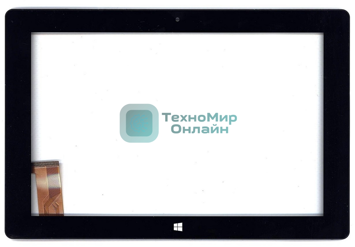 Сенсорное стекло (тачскрин) для Irbis TW30. черное с рамкой