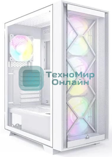 Компьютерный корпус Montech AIR 1000 PREMIUM белый без БП ATX 1x120мм 3x140мм 2xUSB3.0 1xUSB3.1 audio bott PSU