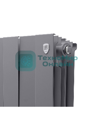 Радиатор биметаллический Royal Thermo PianoForte 300 Серебристый - 8 секц.